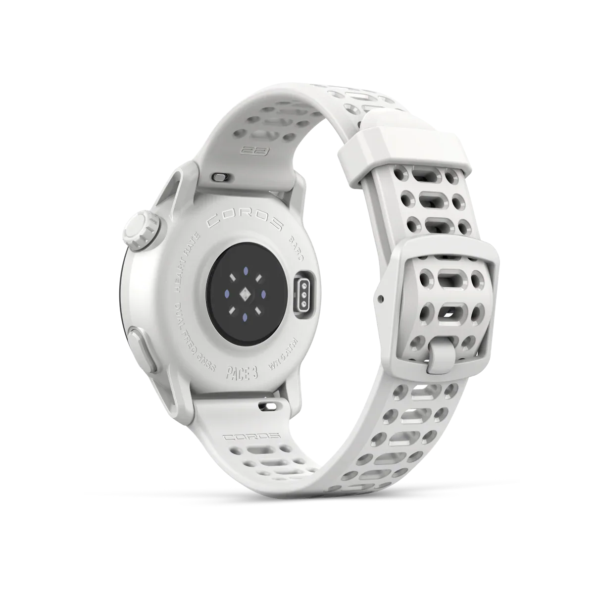 Coros Pace 3 GPS Sportswatch - White / Silicone Band - Image 5