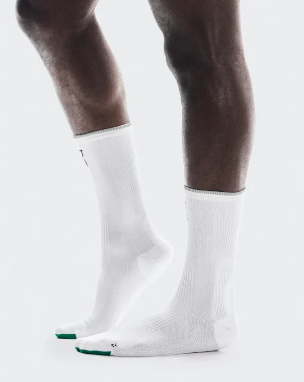 On Elite Run Sock High - White / Ivory - Image 2