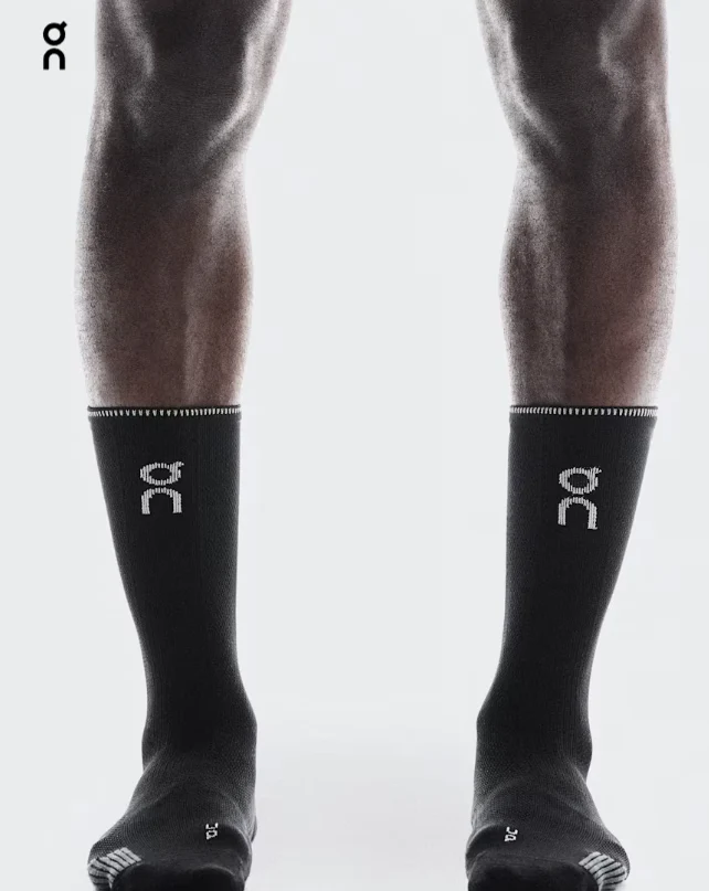 ON Performance Run Sock High - Black - Image 2