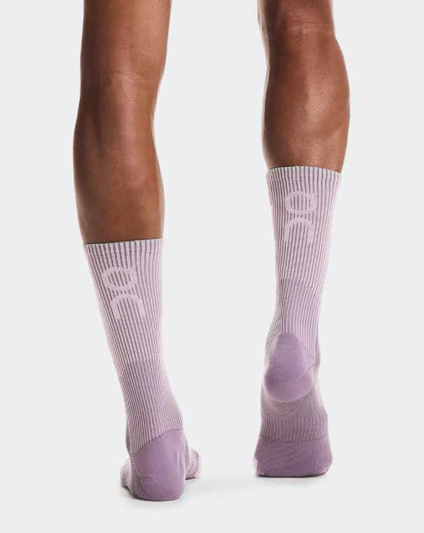 On Performance Run Sock High - Dewberry / Sakura - Image 3