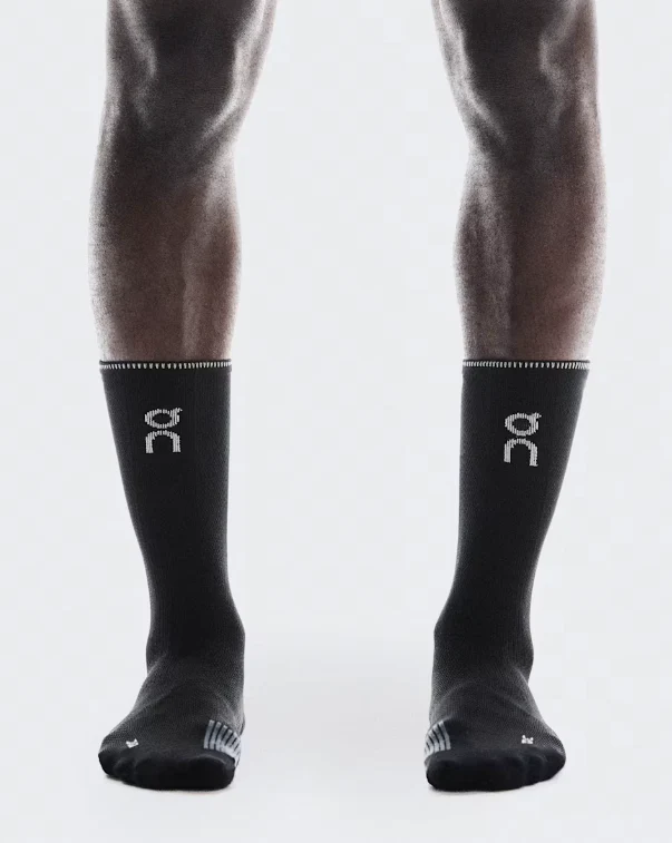 On Performance Run Sock High - Black / Eclipse