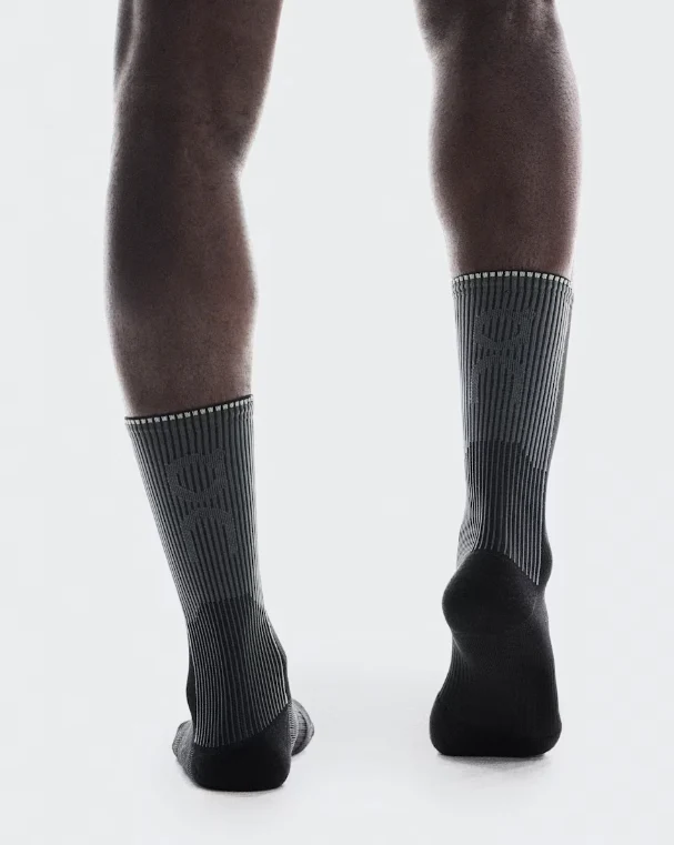 On Performance Run Sock High - Black / Eclipse - Image 3