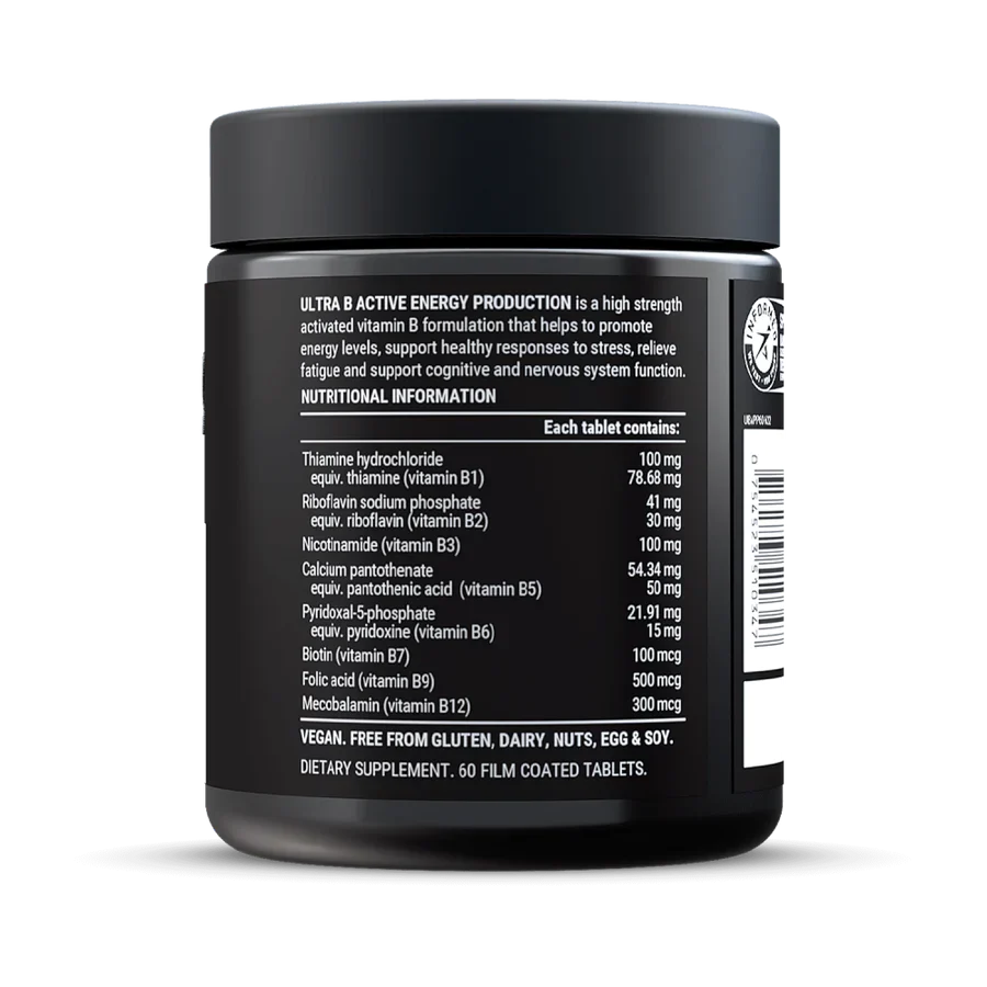 Pillar Performance Ultra B Active - 60 Tablets - Image 3